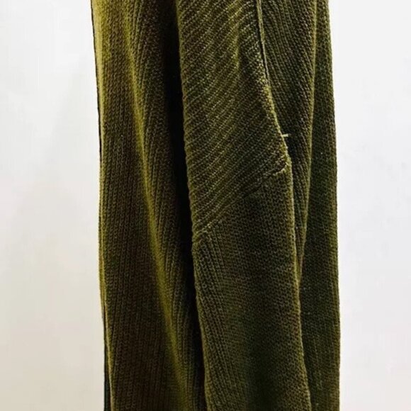 NWT SONOMA Women Long Sleeve Open Front Knit Green Long Cardigan Sweater Size 4X - Picture 4 of 13